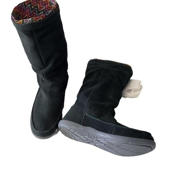 Crocs Adela black suede boots size 5 - Picture 1 of 7